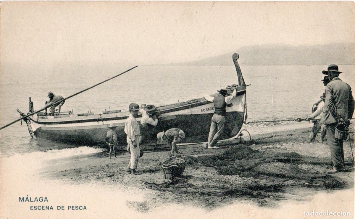 Postales: MALAGA ESCENA DE PESCA - Foto 1