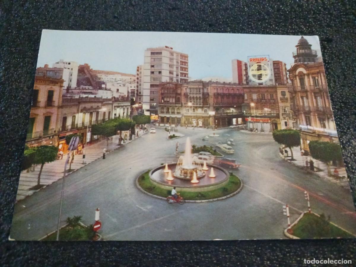 Postales: 66 ALMERIA PUERTA PURCHENA NOCTURNA, ED ARRIBAS, circulada 1972