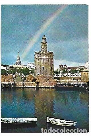 Postales: TORRE DEL ORO, SEVILLA - ( PUBLICIDAD PRODUCTO DE LABORATORIO FARMACEUTICO )