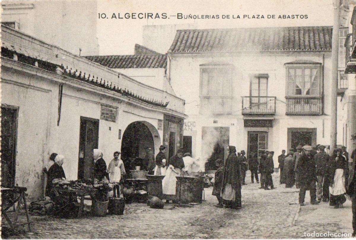 Postales: ALGAECIRA BU&Ntilde;OLERIAS DE LA PLAZA DE ABASTOS