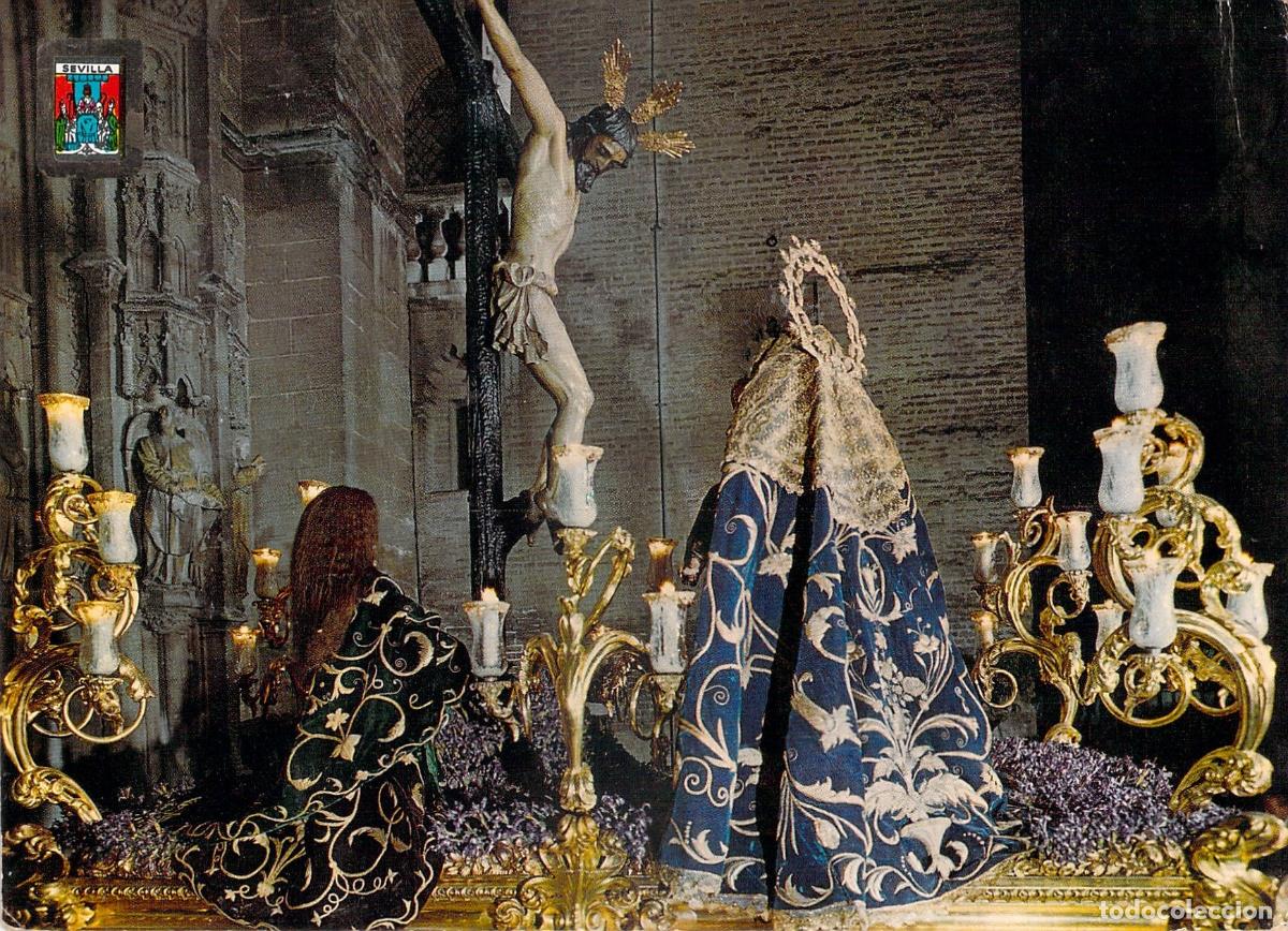 Postales: Postal de Sevilla, Sant&iacute;simo Cristo de las Siete Palabras en procesi&oacute;n