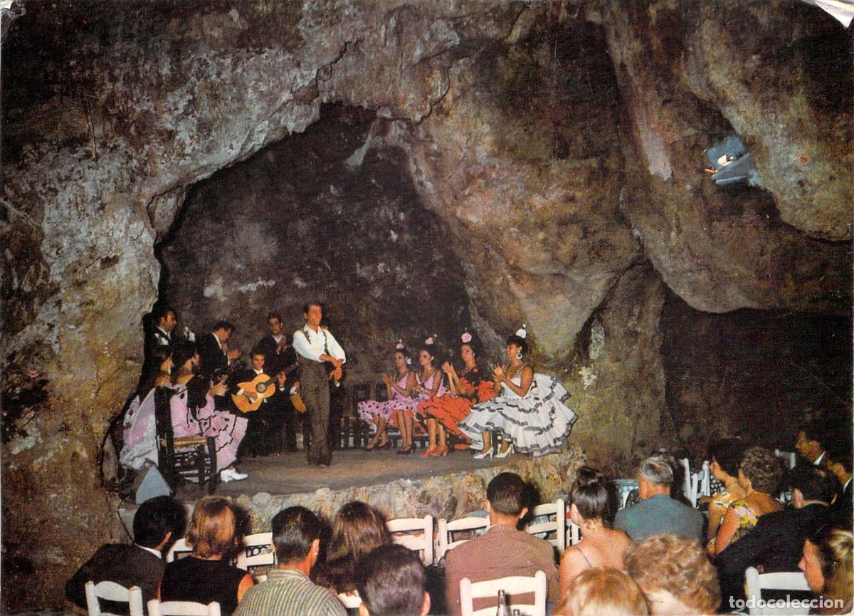 Postales: Postal de Torremolinos espect&aacute;culo de flamenco en La Cueva