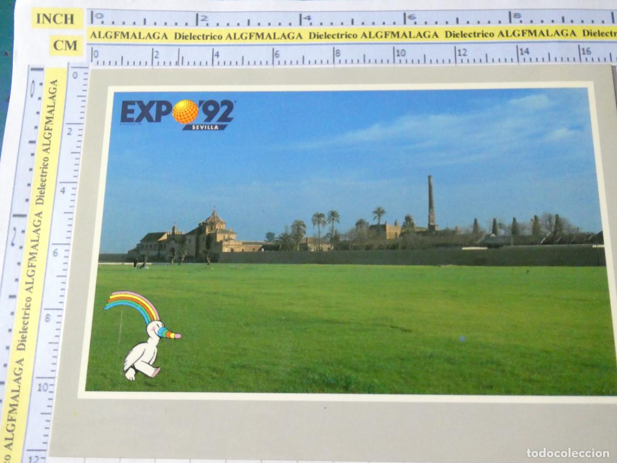 Postales: POSTAL DE LA EXPO 92 1992 SEVILLA. ISLA DE LA CARTUJA MONASTERIO SANTA MAR&Iacute;A CUEVAS 61 JULIAN. 332