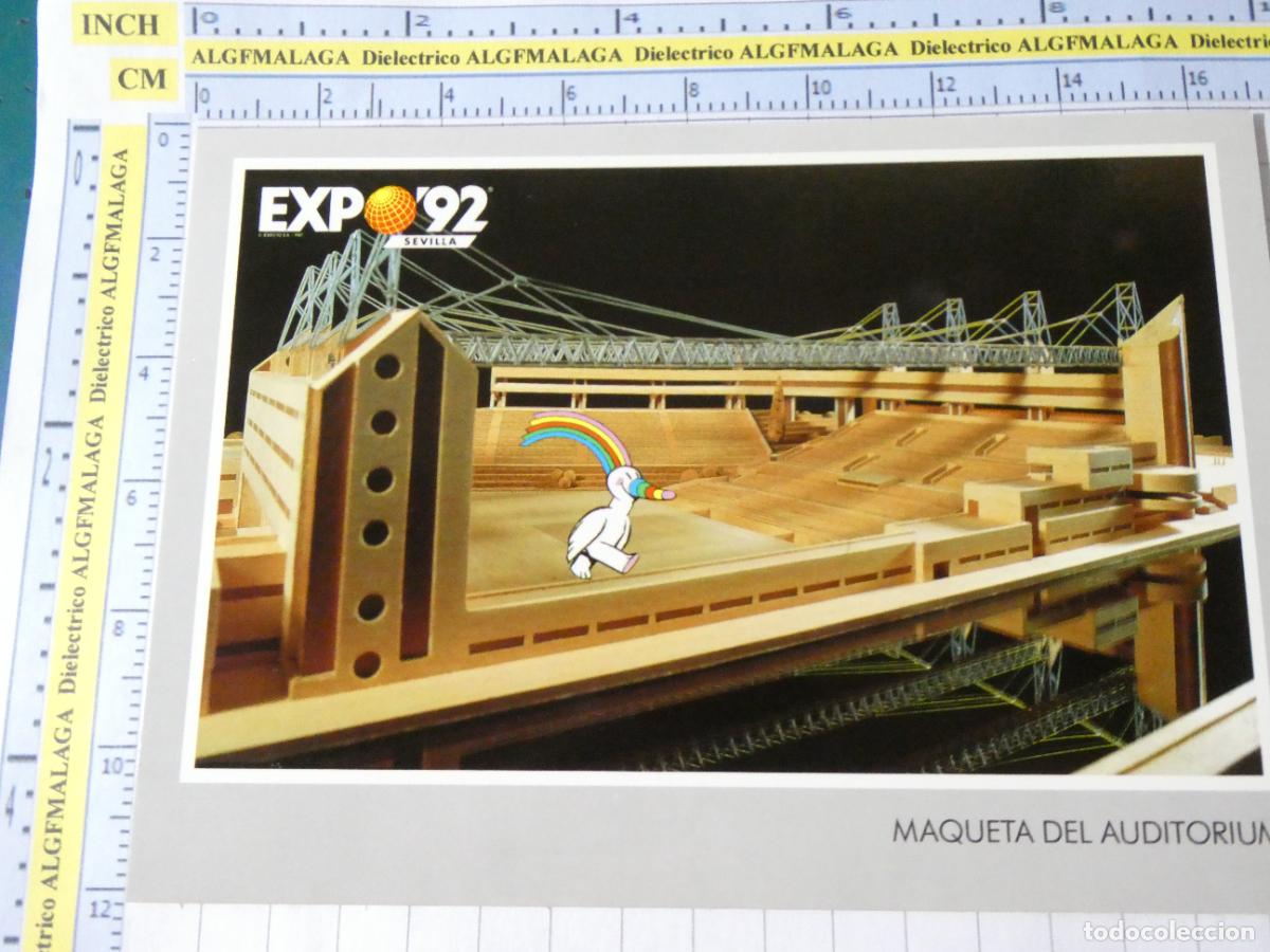Postales: POSTAL DE LA EXPO 92 1992 SEVILLA. MAQUETA DEL AUDITORIUM 69 JULIAN. 337