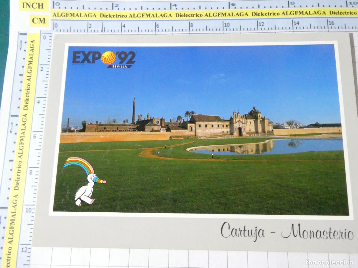 Postales: POSTAL DE LA EXPO 92 1992 SEVILLA. ISLA DE LA CARTUJA MONASTERIO SANTA MAR&Iacute;A CUEVAS 59 JULIAN. 339