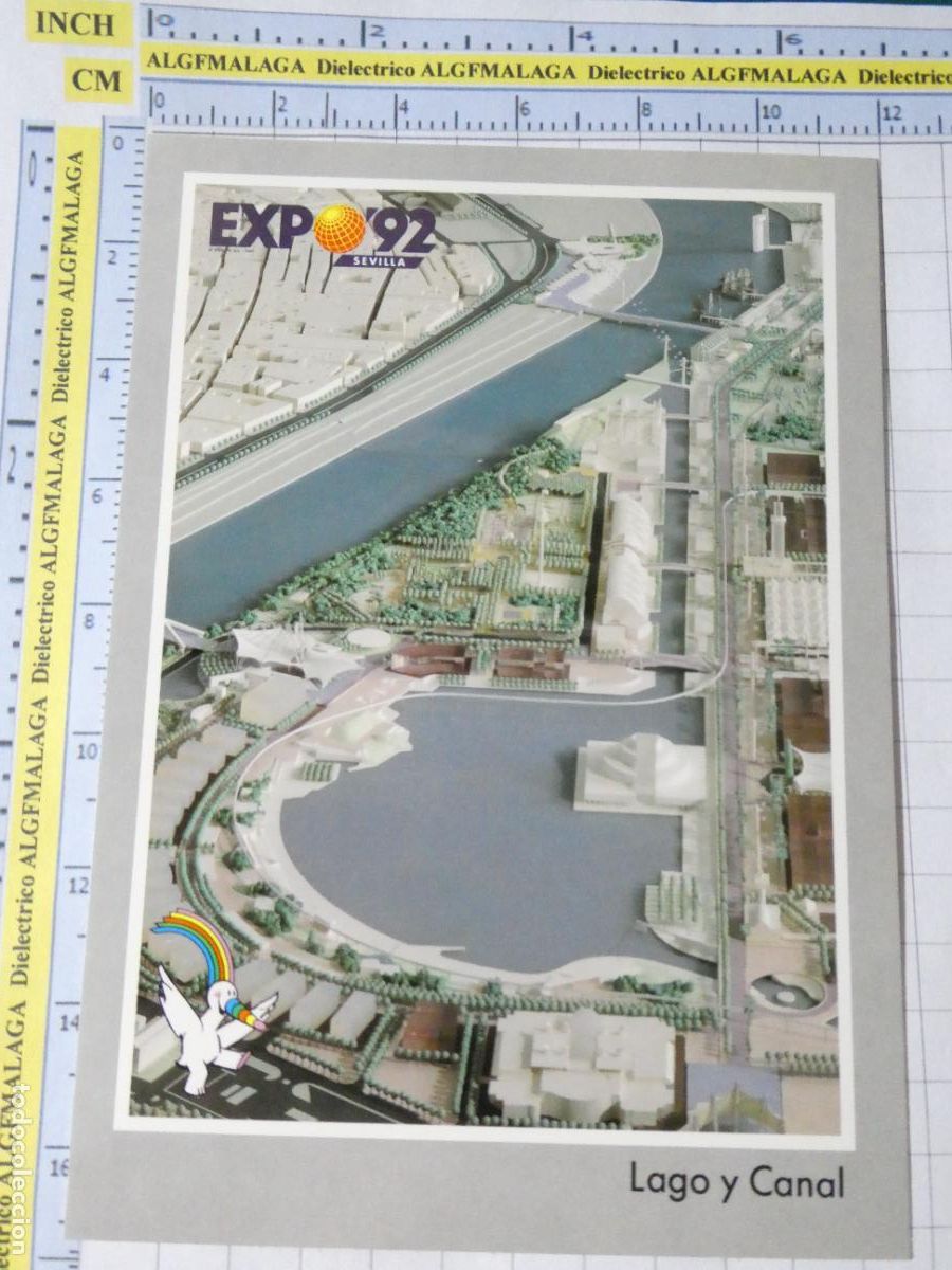 Postales: POSTAL DE LA EXPO 92 1992 SEVILLA. LAGO Y CANAL MAQUETA 56 JULIAN. 342