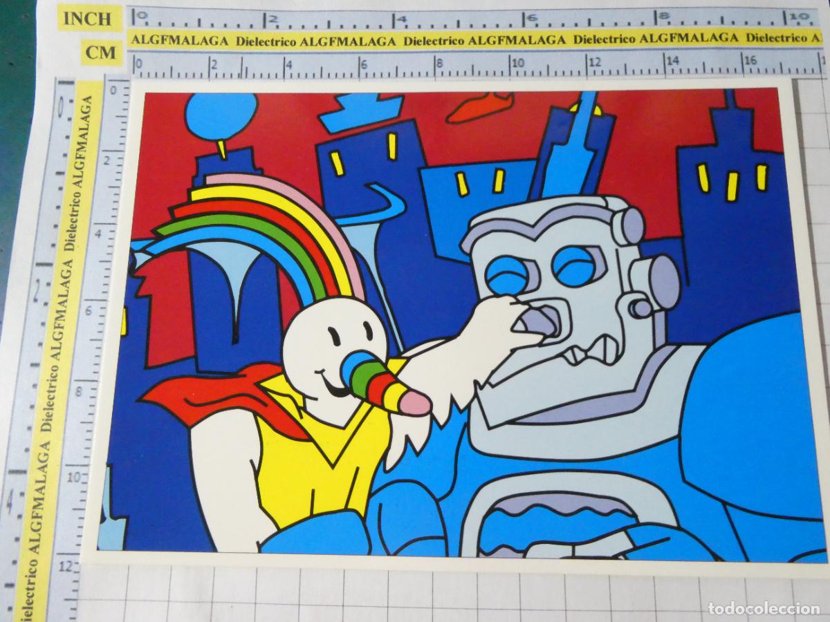 Postales: POSTAL DE LA EXPO 92 1992 SEVILLA. AVENTURAS DE CURRO MASCOTA ROBOT. BLUE COW. 355