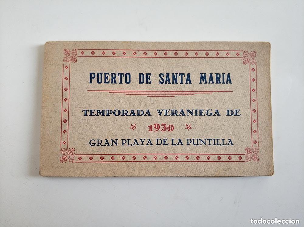 Postais: Puerto de Santa Maria Gran playa de la Puntilla, temporada veraniega 1930, muy raro