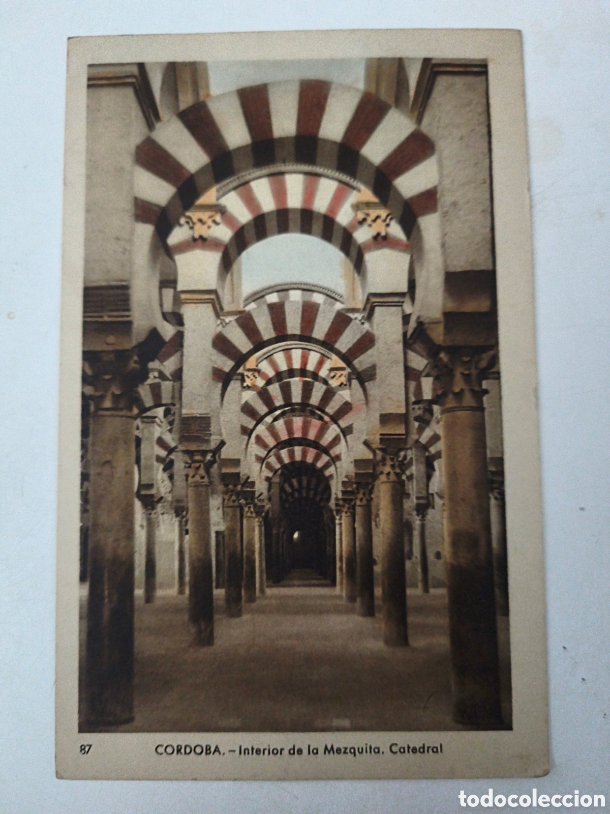 Postais: Postal C&oacute;rdoba. Interior Mezquita.