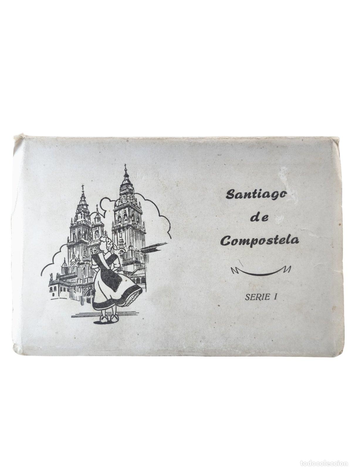 Postal Antigua Libretillo Santiago de Compostela 10 Tarjetas Postales Serie I...