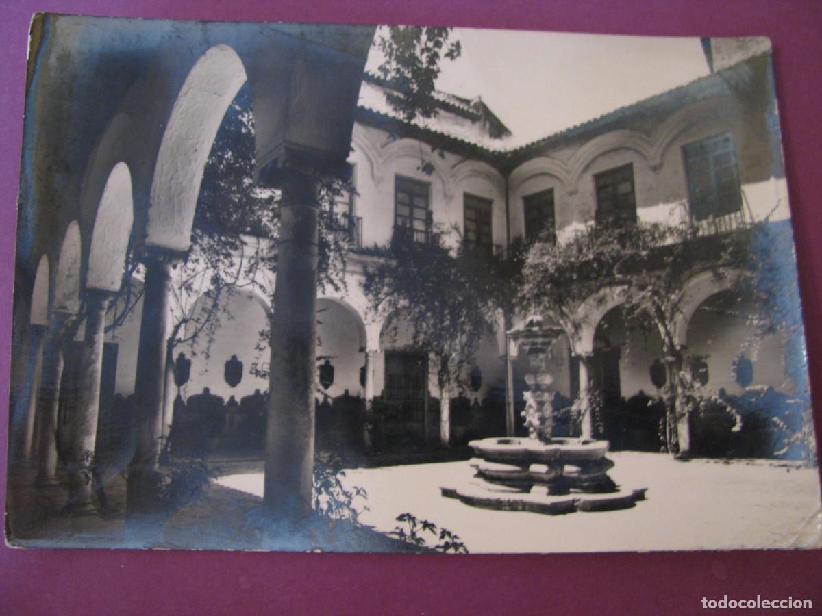 Postales: POSTAL FOTOGRAFICA DE ECIJA. PATIO DEL PALACIO DE LOS MARQUESES DE PE&Ntilde;AFLOR. HELIOTIPIA ARTISTICA.
