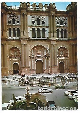 Postales: FACHADA PRINCIPAL DE LA CATEDRAL.- MALAGA
