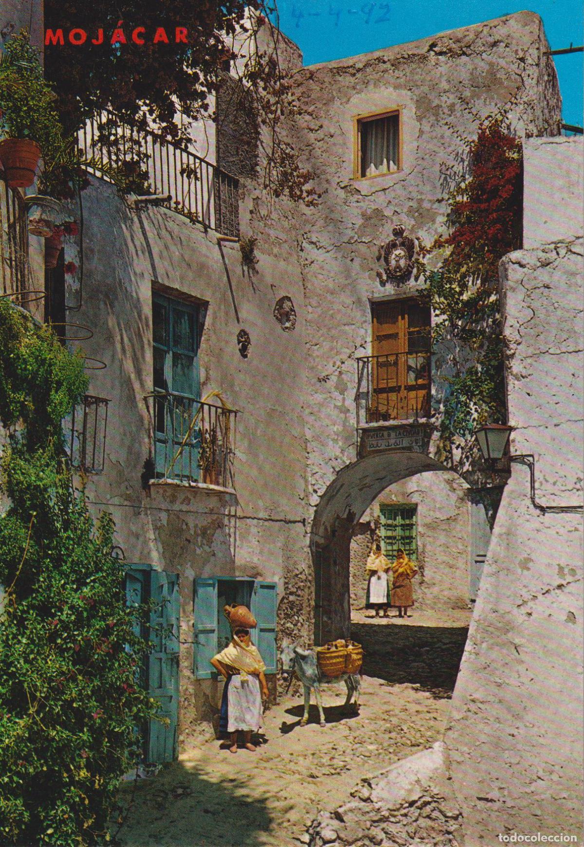 Postales: MOJACAR (ALMERIA) EL TORRE&Oacute;N MORO - ARTESANIA GAMO N&ordm;40 - ESCRITA