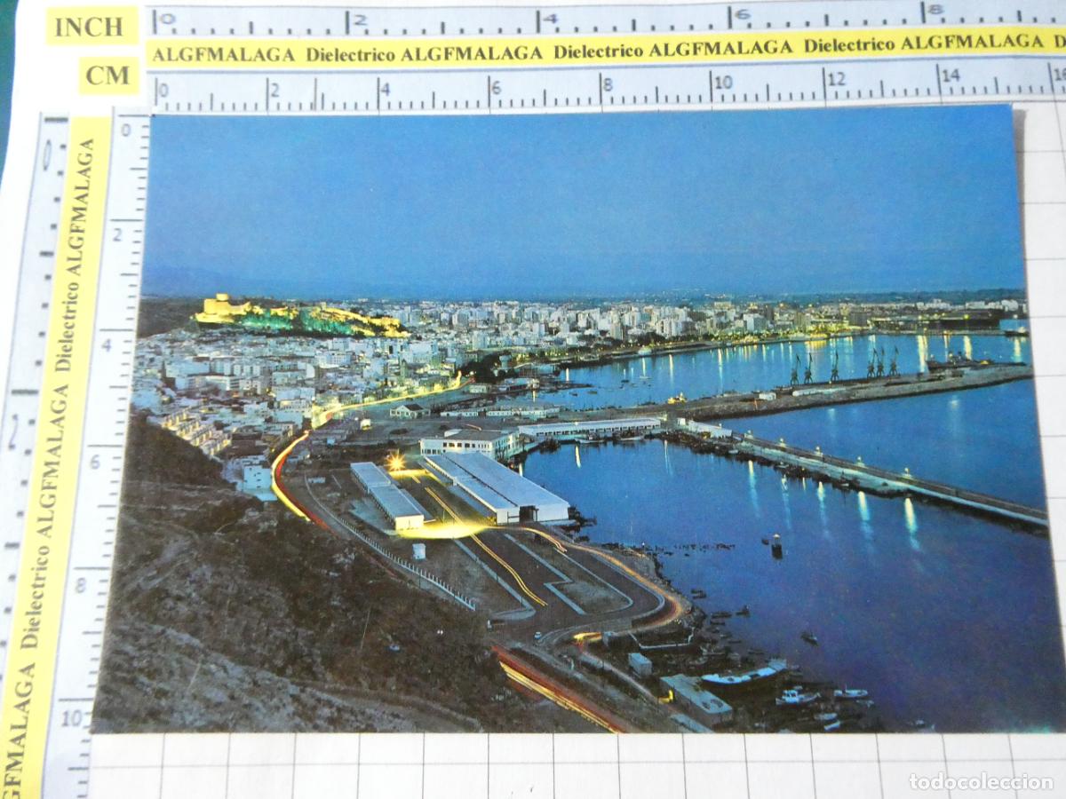 Postales: POSTAL DE ALMER&Iacute;A. A&Ntilde;O 1972. VISTA GENERAL DE NOCHE 92 ARRIBAS. 4790