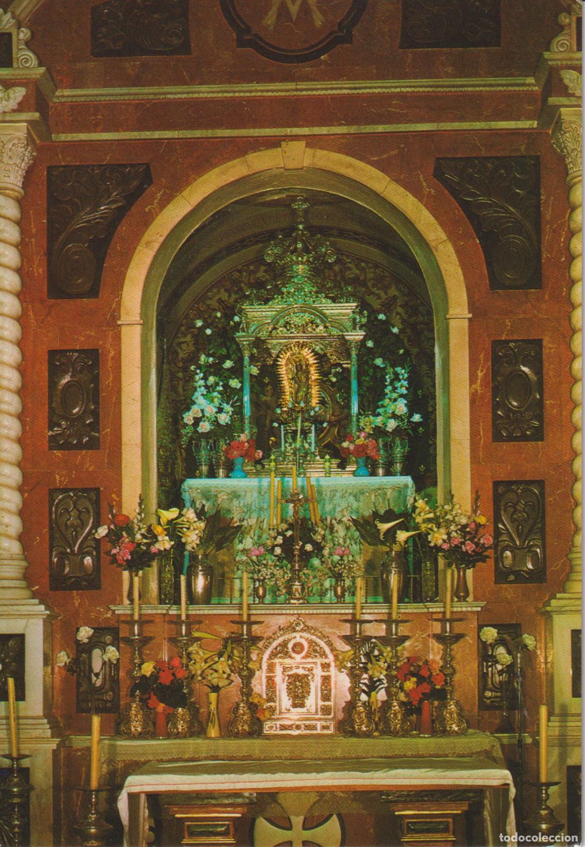 Postales: ALAJAR (HUELVA) ALTAR DE LA CAPILLA REINA DE LOS ANGELES - EDITA BEASCOA N&ordm;8002 - S/C