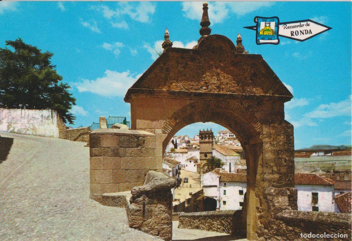 Postales: RONDA (MALAGA) SILL&Oacute;N DEL MORO Y ARCO &Aacute;RABE - S/C