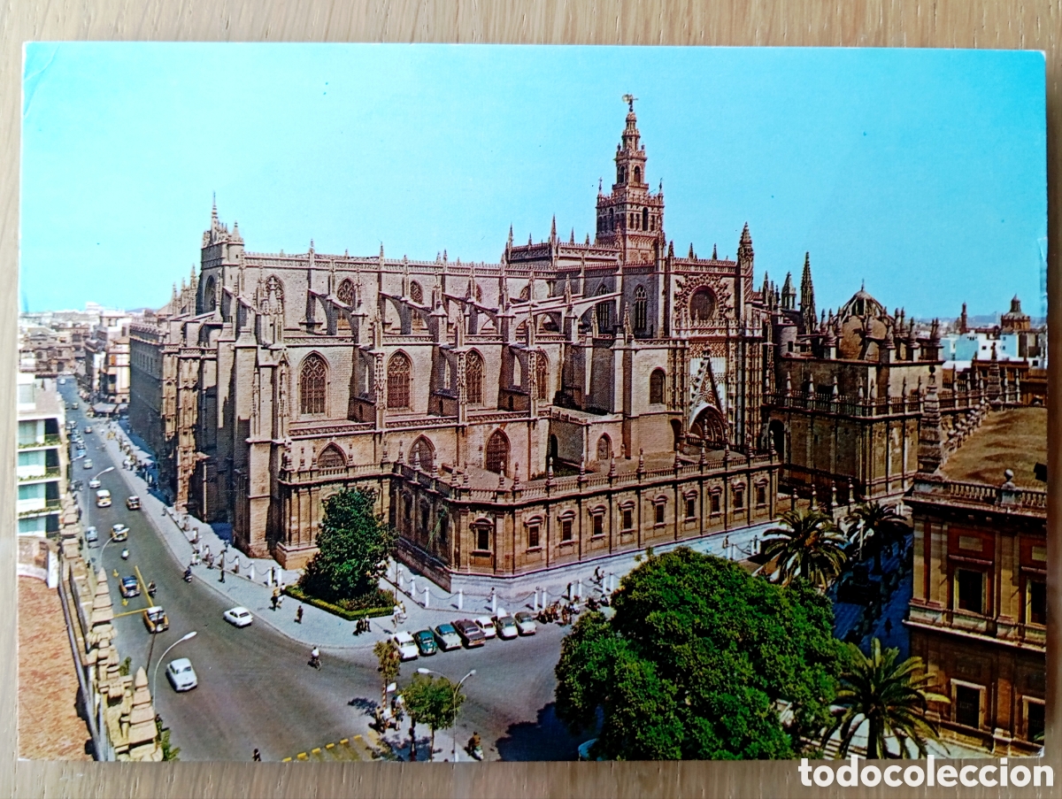 Postales: POSTAL SEVILLA CATEDRAL SUBIRATS CASANOVAS 530 A&Ntilde;O 1966