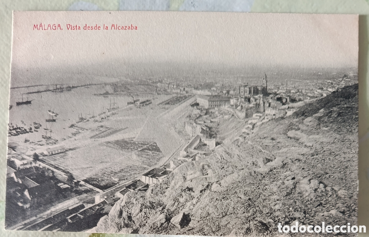 Postcards: M&aacute;laga postal 9 X 13 ctms Vista desde la Alcazaba.