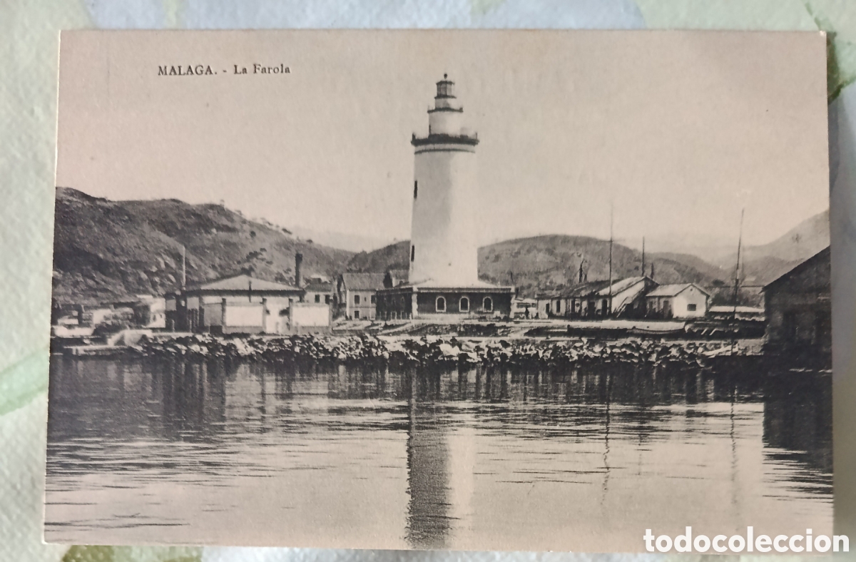 Postcards: M&aacute;laga postal 9 X 13 ctms La Farola.