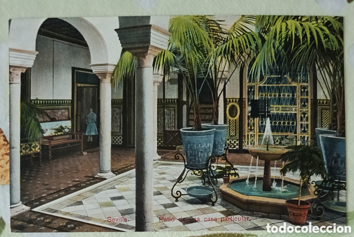 Postales: Sevilla patio de una casa particular postal 9 X 13 ctms.
