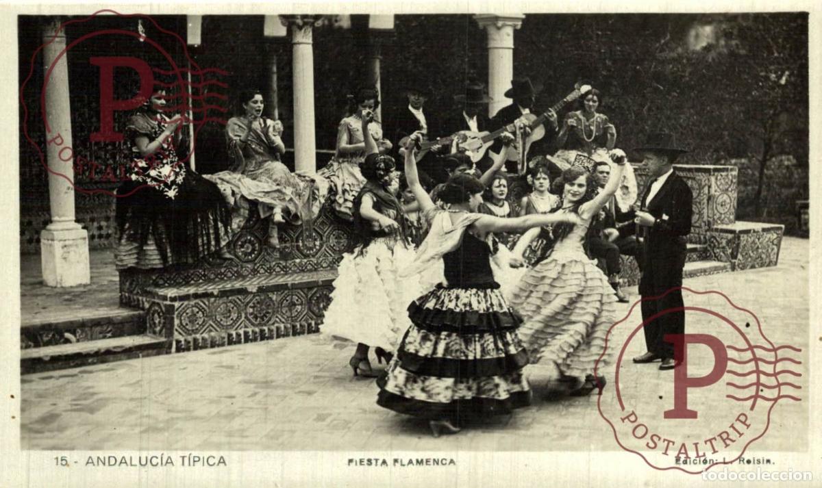 Postales: ANDALUCIA T&Iacute;PICA, FIESTA FLAMENCA. ESPA&Ntilde;A SPAIN SPAGNE