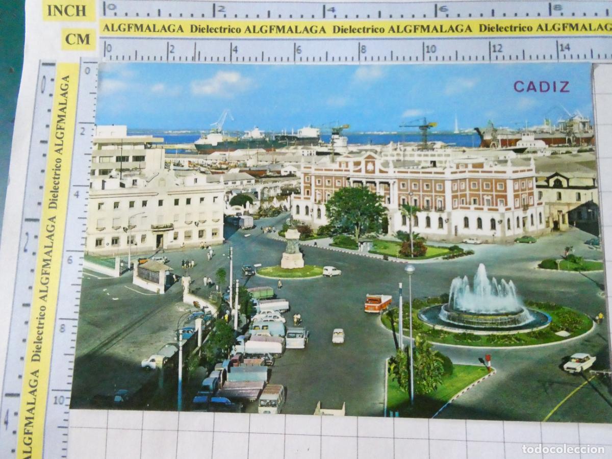 Postales: POSTAL DE C&Aacute;DIZ. A&Ntilde;O 1971. PLAZA DE SEVILLA 80 ARRIBAS. 2563