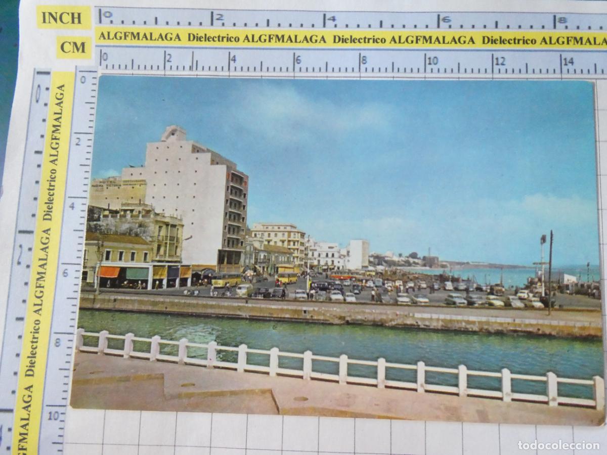 Postales: POSTAL DE C&Aacute;DIZ. A&Ntilde;O 1962. ALGECIRAS PUERTO Y PARADA DE AUTOBUSES 5 ALBA. 2569