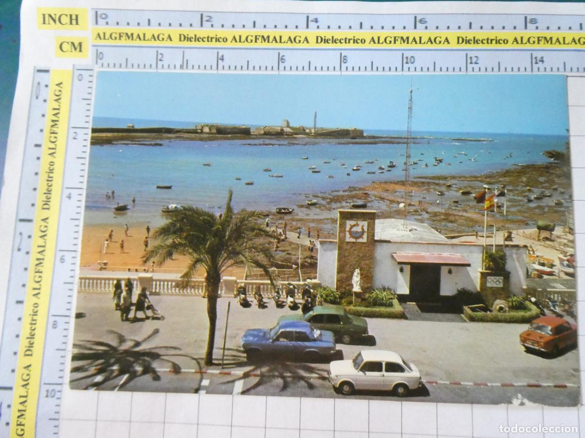 Postales: POSTAL DE C&Aacute;DIZ. A&Ntilde;O 1978 CLUB DEPORTIVO NAUTICO CALETA COCHES RENAULT 850 8 PAJARES. 2572