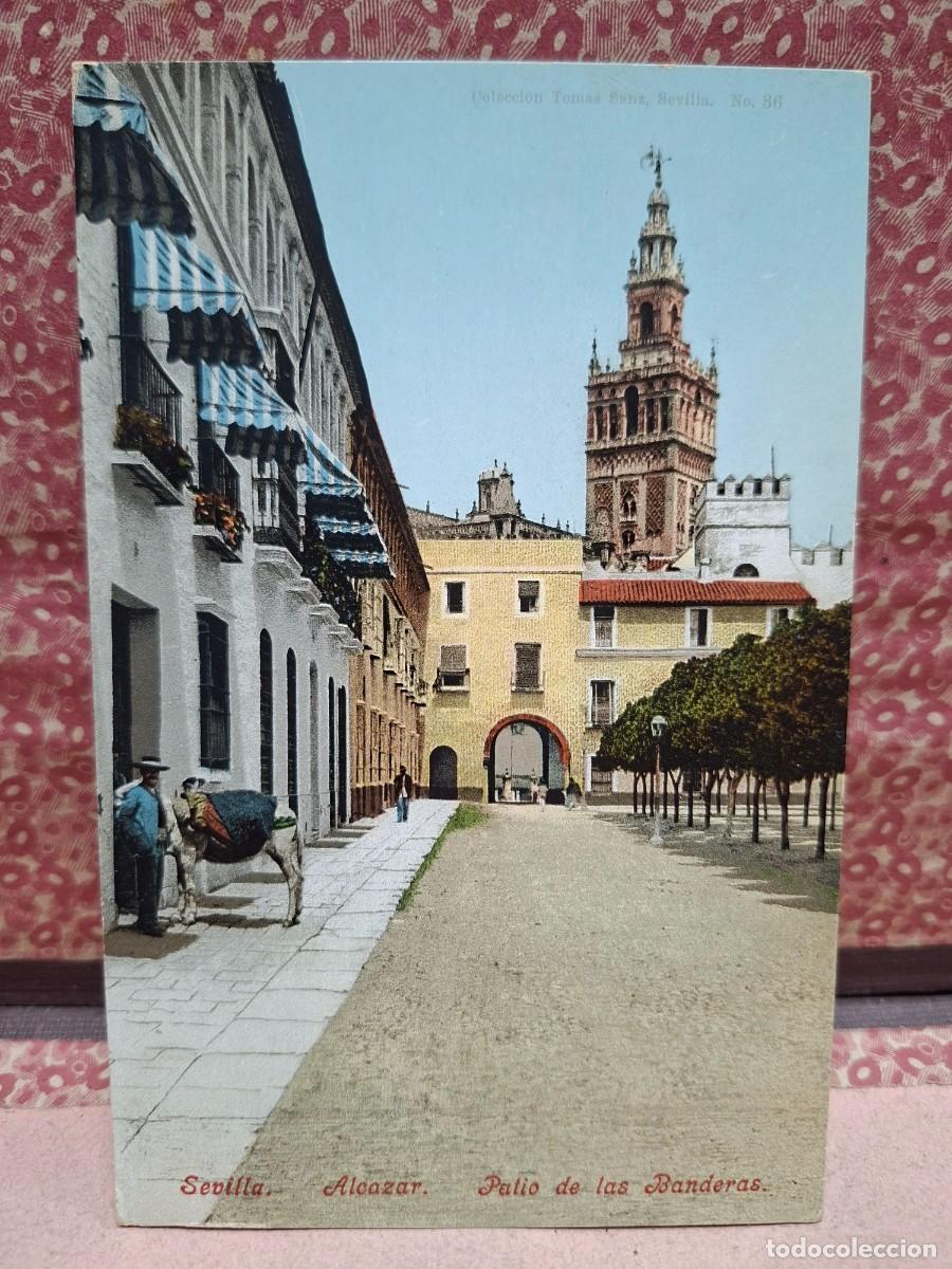 Postales: ANTIGUA POSTAL SEVILLA PURGER & CO 1859PATIO DE LAS BANDERAS