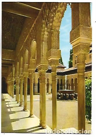 Postales: PATIO DE LOS LEONES - COURT OF THE LIONS.- ALHAMBRA / GRANADA
