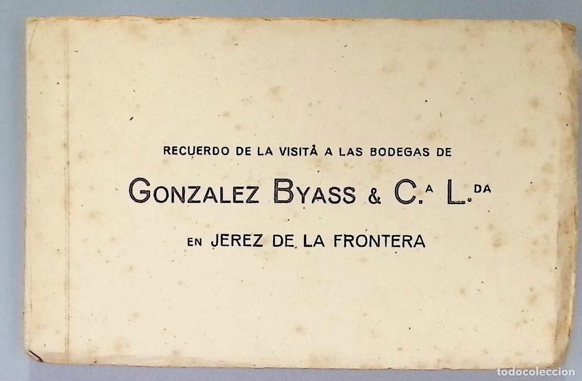 Postales: Recuerdo de la visita a las bodegas de Gonz&aacute;lez Byass Jerez de la Frontera. &Aacute;lbum de 48 postales