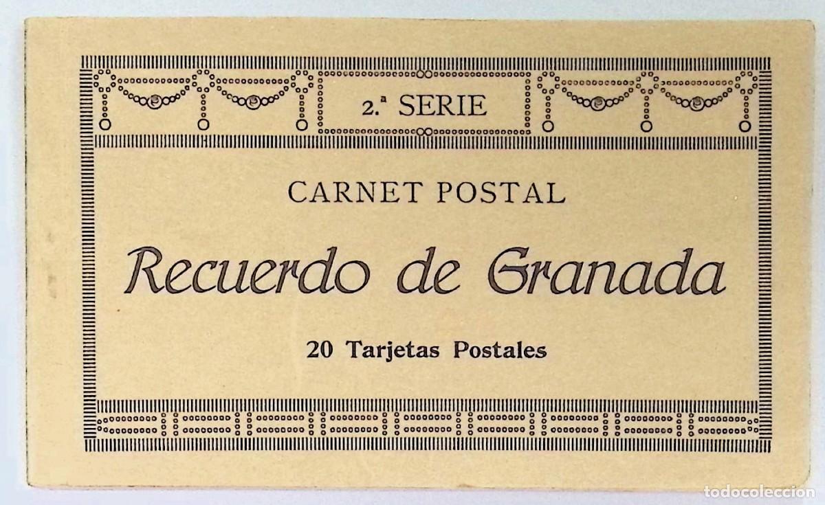 Postales: Recuerdo de Granada.Carnet postal. 2.&ordf; serie.Casta&ntilde;eira, &Aacute;lvarez y Levenfeld, Madrid, [ca. 1910-1925