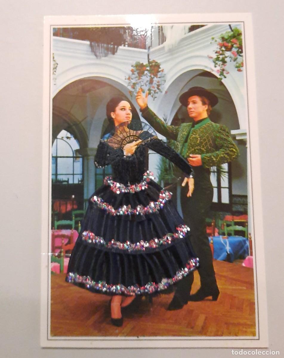 Postcards: Bailarines de flamenco Benidorm usado sin sello