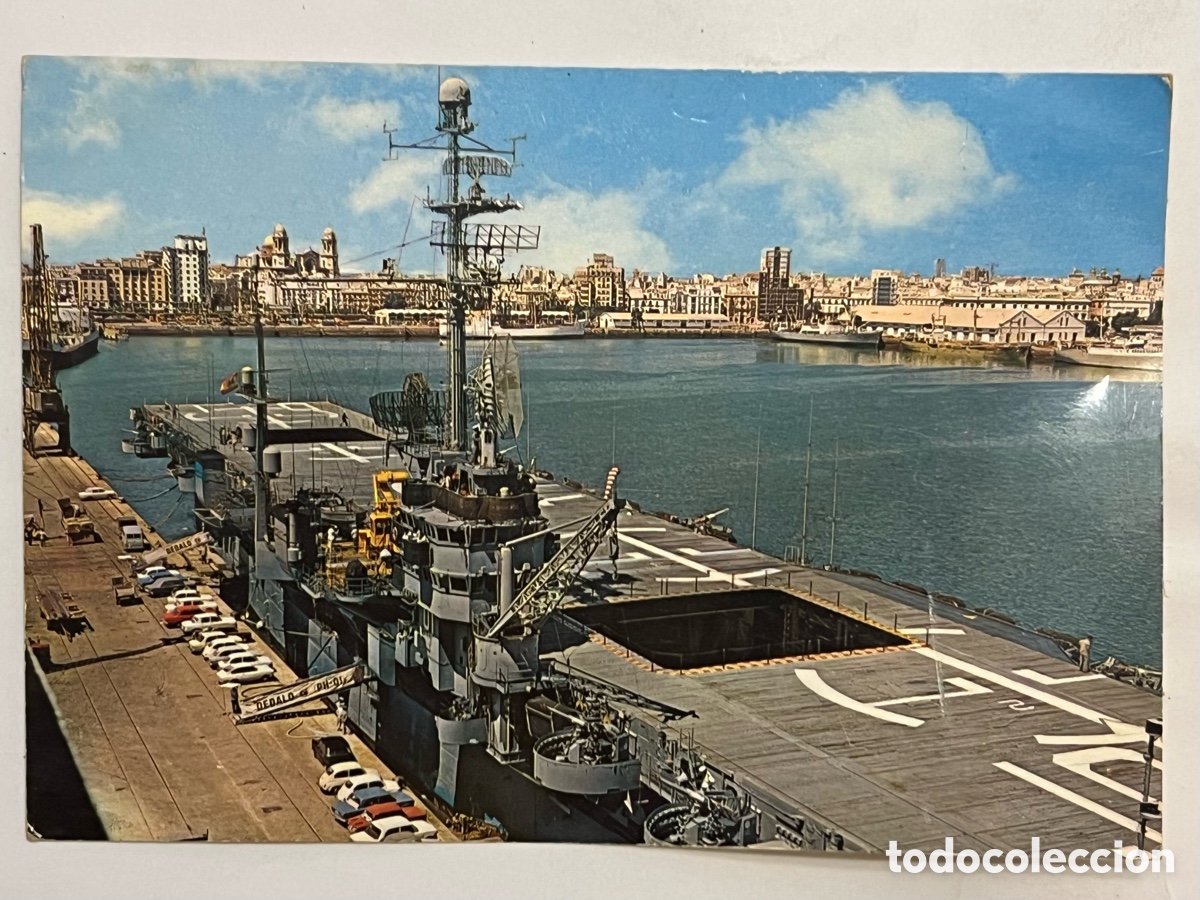 Postcards: CADIZ. Postal No.85, PORTAHELICOPTEROS DEDALO Y VISTA PUERTO. Garc&iacute;a Garrabella