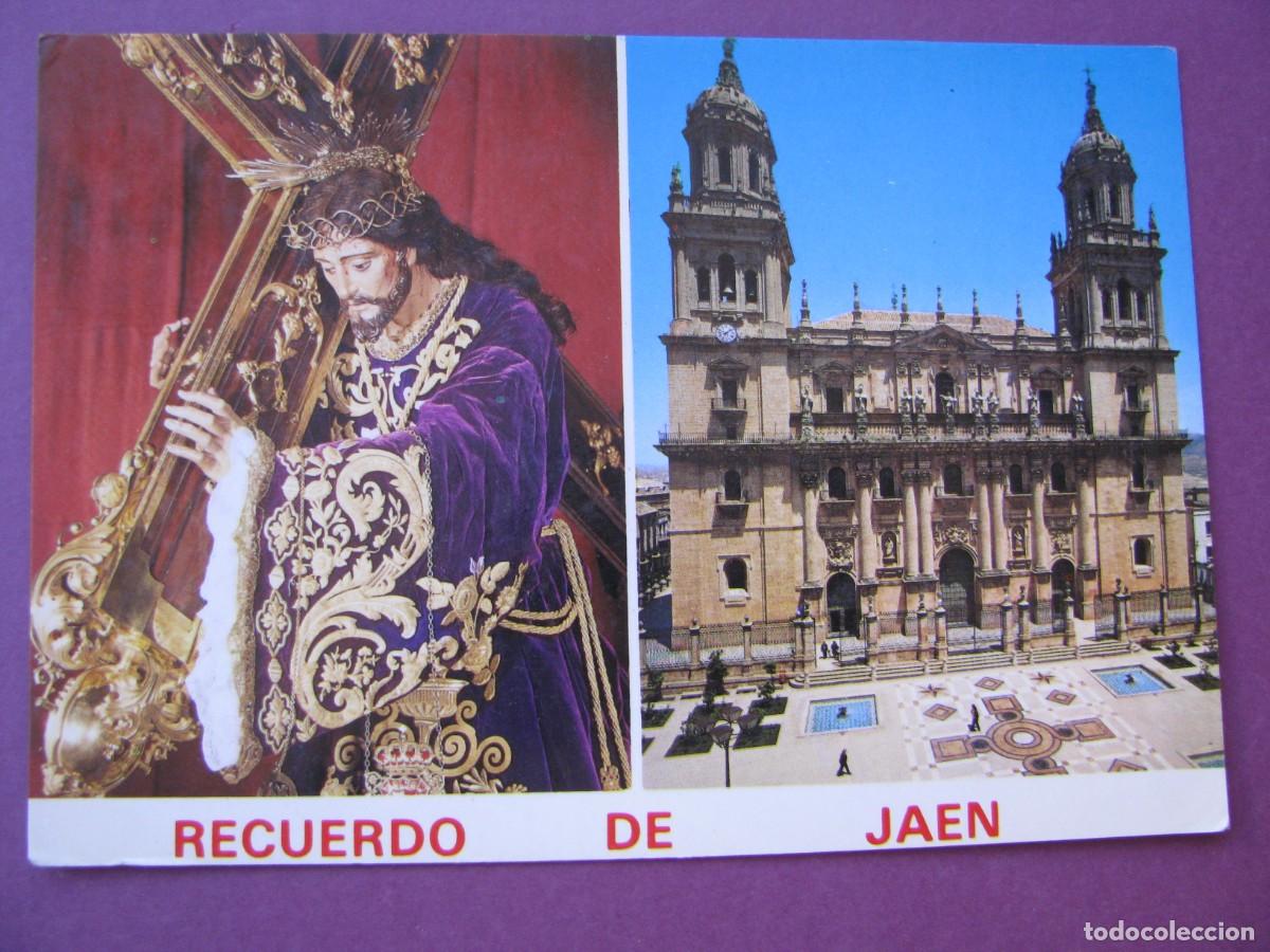 Postkarten: POSTAL DE JAEN. NUESTRO PADRE JESUS NAZARENO Y S. I. CATEDRAL. ARRIBAS