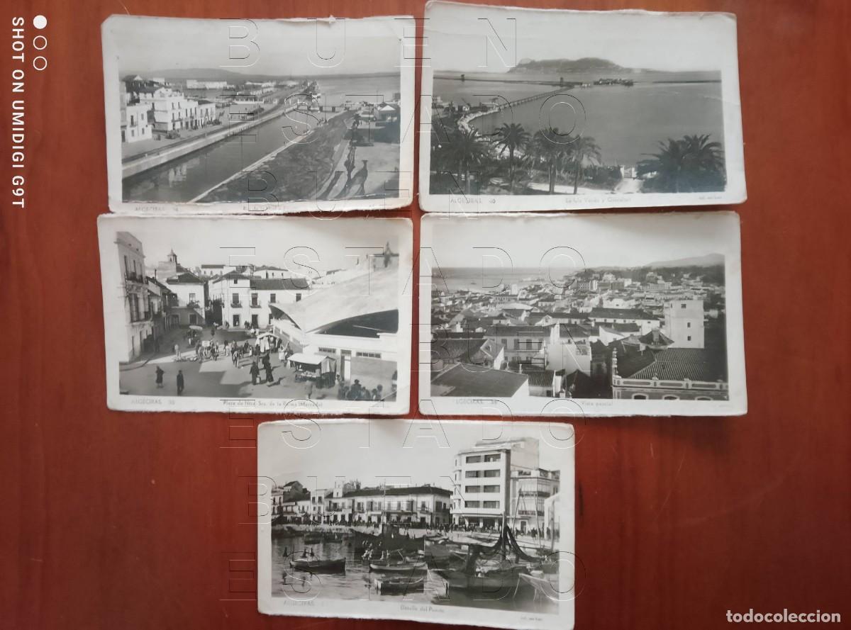 Postales: ALGECIRAS 5 POSTALES ANTIGUAS M38