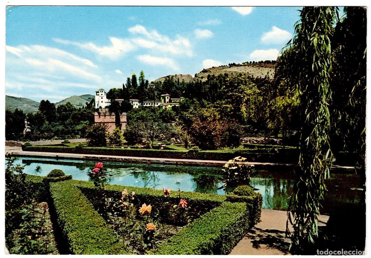 Cartes Postales: POSTAL DE GRANADA, GENERALIFE (CIRCULADA)