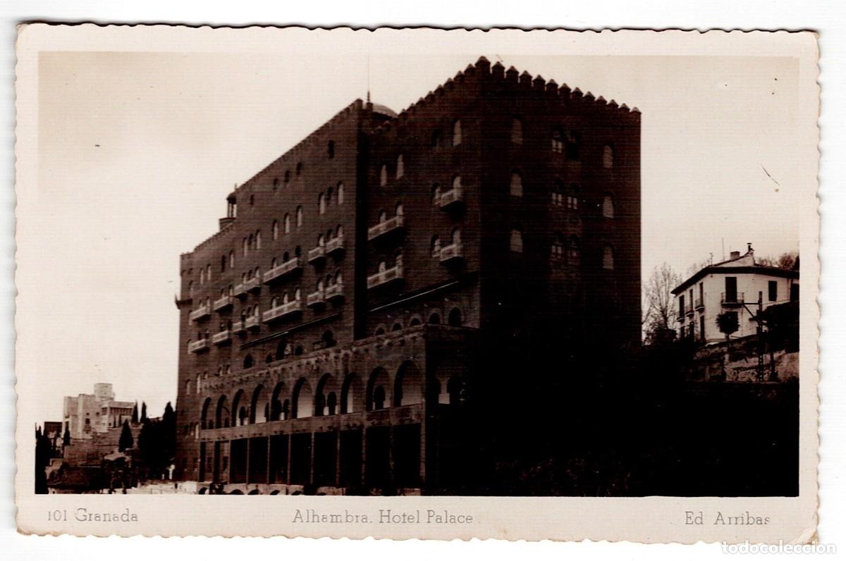Postales: POSTAL DE GRANADA, ALHAMBRA HOTEL PALACE (CIRCULADA)