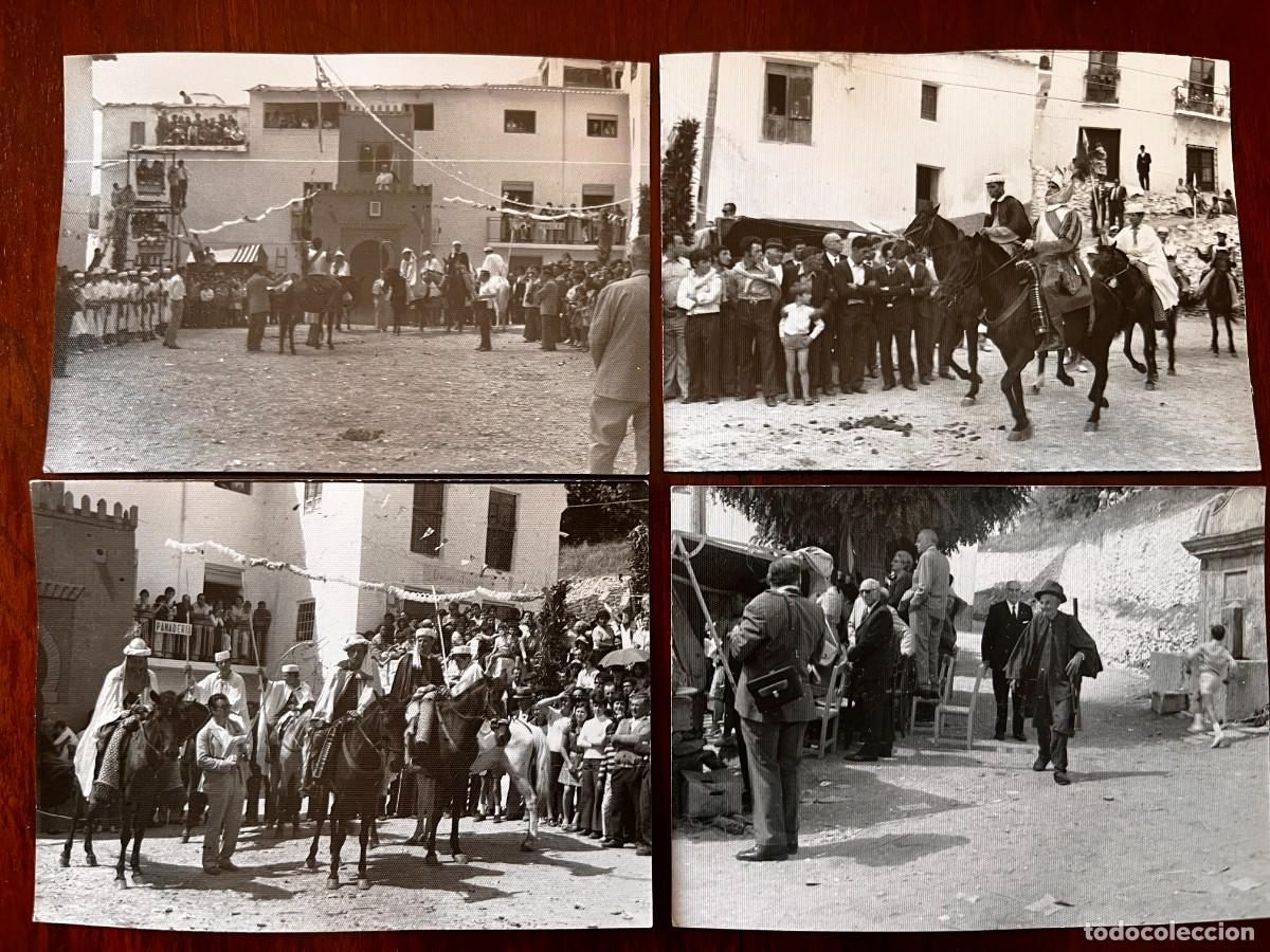 Postkarten: 4 ANTIGUAS FOTOGRAFIAS DE VALOR (GRANADA) LA ALPUJARRA, FIESTA DE MOROS Y CRISTIANOS, CADA FOTOGRAFI