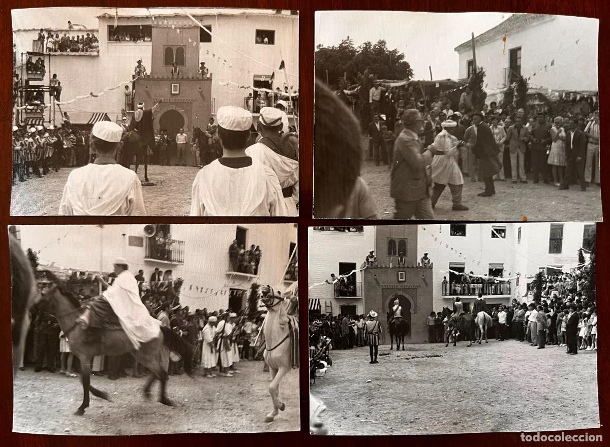 Postais: 4 ANTIGUAS FOTOGRAFIAS DE VALOR (GRANADA) LA ALPUJARRA, FIESTA DE MOROS Y CRISTIANOS, CADA FOTOGRAFI