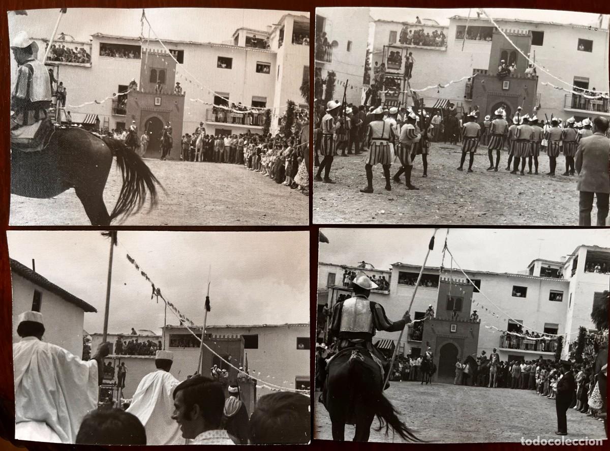 Cartoline: 4 ANTIGUAS FOTOGRAFIAS DE VALOR (GRANADA) LA ALPUJARRA, FIESTA DE MOROS Y CRISTIANOS, CADA FOTOGRAFI