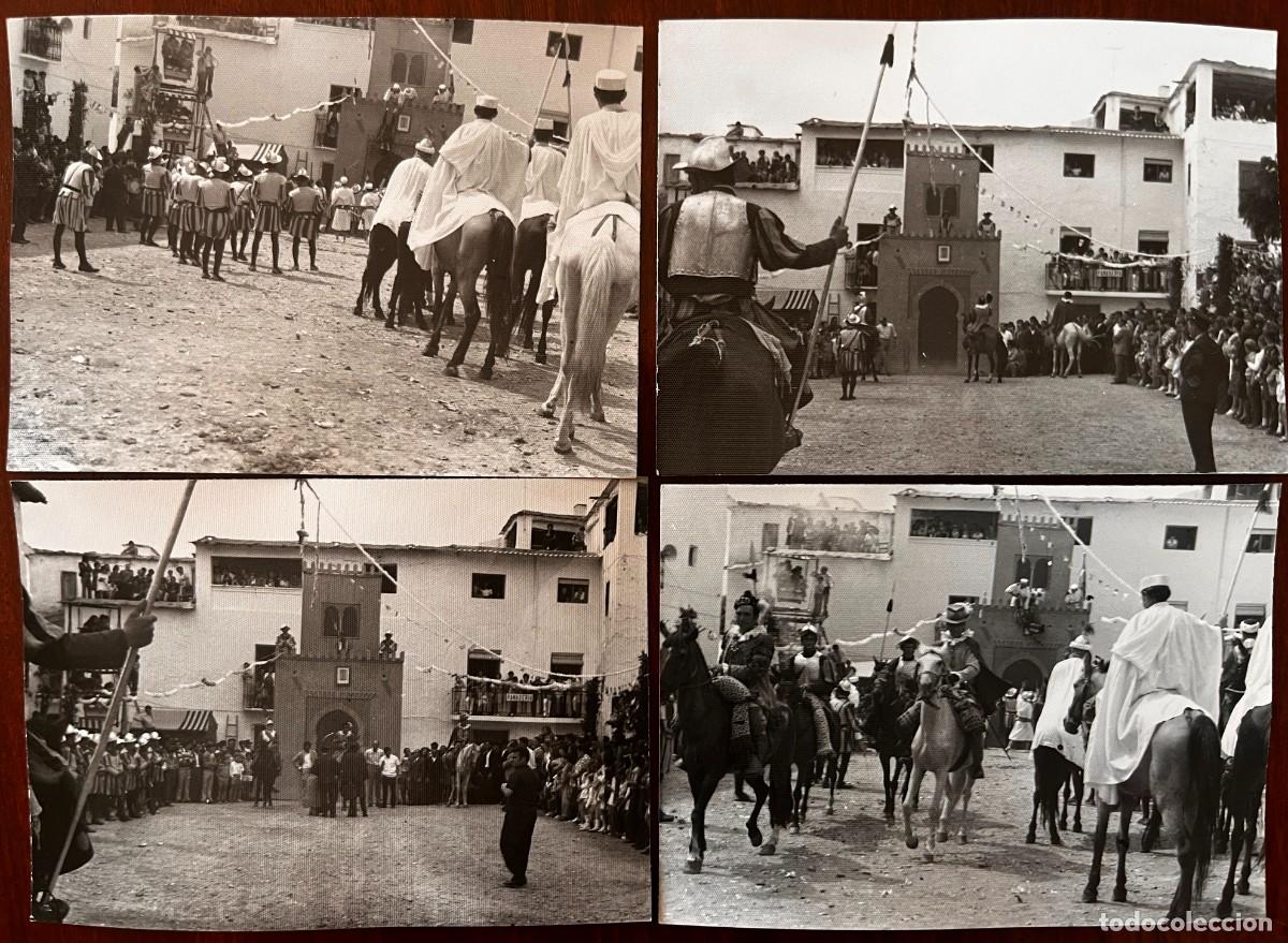 Postkarten: 4 ANTIGUAS FOTOGRAFIAS DE VALOR (GRANADA) LA ALPUJARRA, FIESTA DE MOROS Y CRISTIANOS, CADA FOTOGRAFI