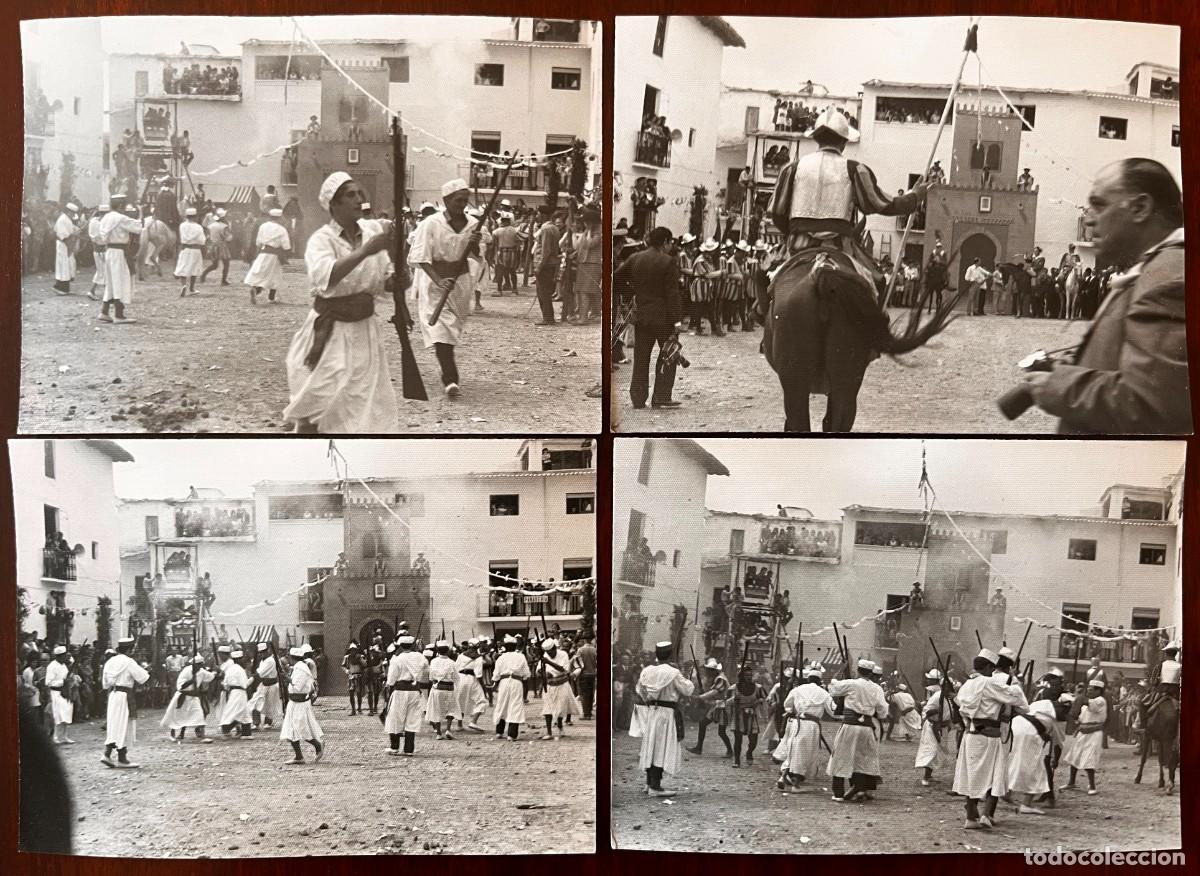 Postais: 4 ANTIGUAS FOTOGRAFIAS DE VALOR (GRANADA) LA ALPUJARRA, FIESTA DE MOROS Y CRISTIANOS, CADA FOTOGRAFI