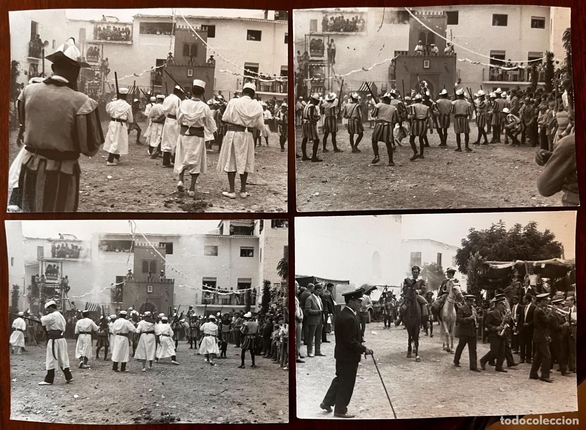 Postais: 4 ANTIGUAS FOTOGRAFIAS DE VALOR (GRANADA) LA ALPUJARRA, FIESTA DE MOROS Y CRISTIANOS, CADA FOTOGRAFI