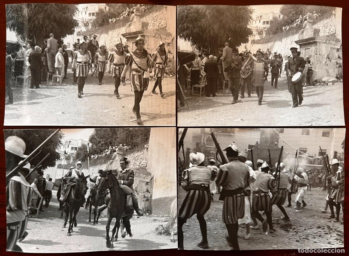 Postais: 4 ANTIGUAS FOTOGRAFIAS DE VALOR (GRANADA) LA ALPUJARRA, FIESTA DE MOROS Y CRISTIANOS, CADA FOTOGRAFI