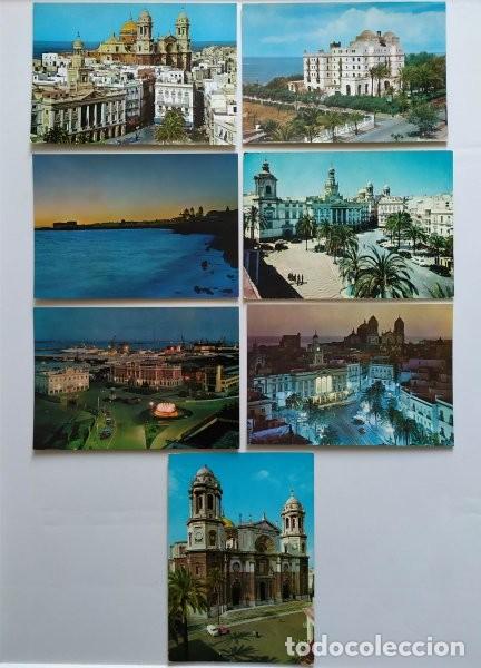Postais: Siete postales de C&aacute;diz. Arribas, Garrabella, Papeler&iacute;a Alfa, Ediciones Ro-Foto