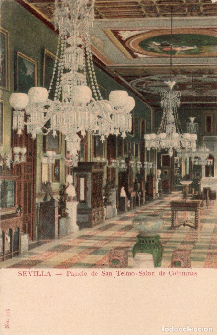 Postales: BONITA POSTAL - SEVILLA - PALACIO DE SAN TELMO - SALON DE COLUMNAS