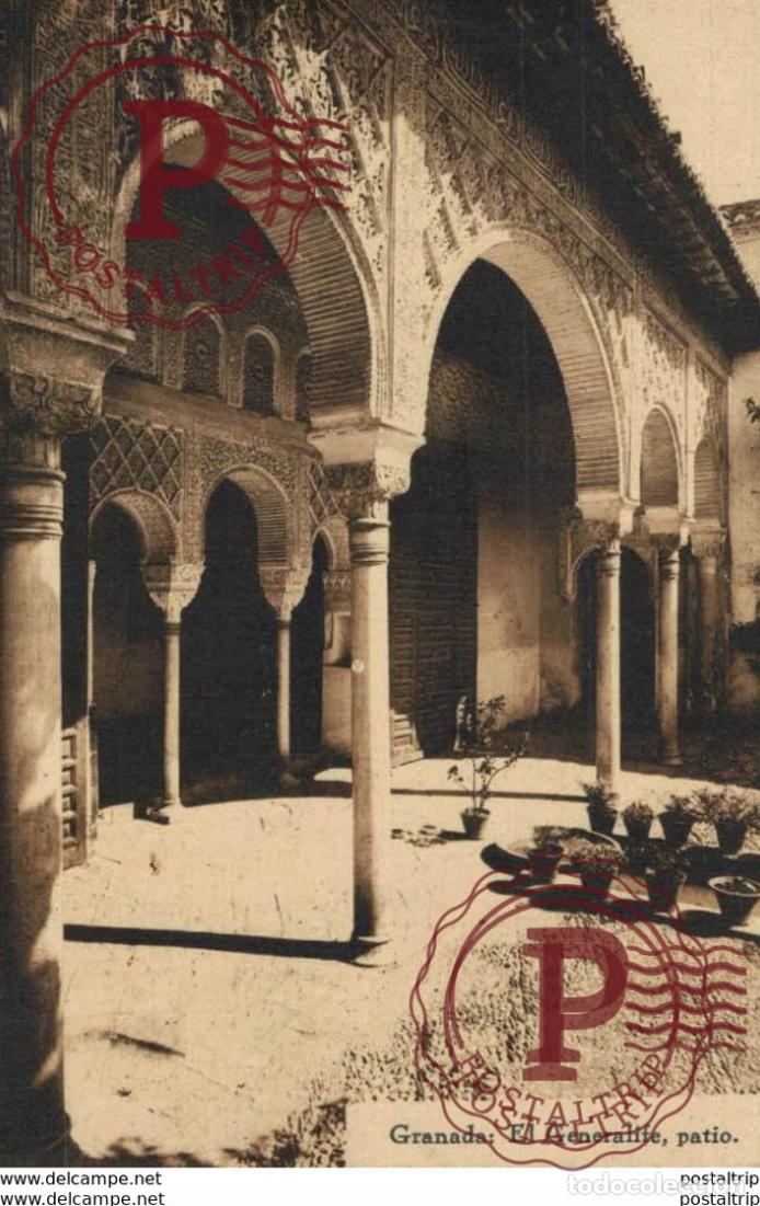 Postales: GRANADA. EL GENERALIFE. PATIO - Foto 1
