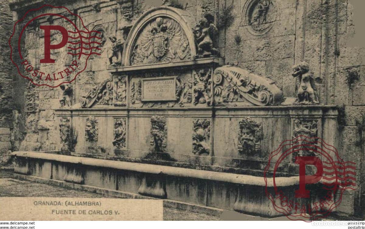 Postkarten: GRANADA. ALHAMBRA. FUENTE DE CARLOS V