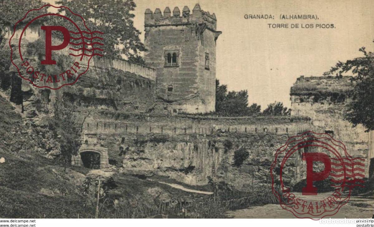 Postcards: GRANADA. ALHAMBRA. TORRE DE LOS PICOS